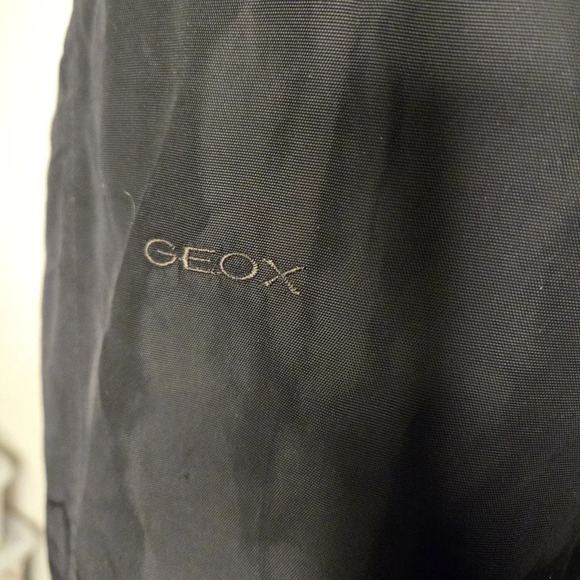 Geox Respira Trench Coat Size 6 Hooded Lightweight Water Resistant Dark Academia - Picture 11 of 11